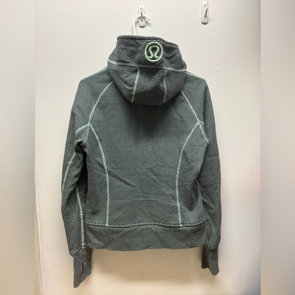 lululemon Mint Green and Black Zip-Up Hoodie Womens 8 - Picture 2 of 4